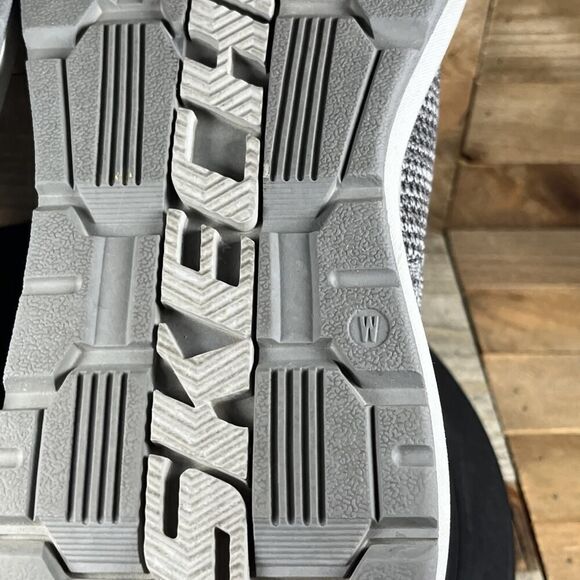 Skechers Mens Size 9.5 Wide Neville-Rovelo Gray Slip In Comfort Sneakers - Picture 11 of 11